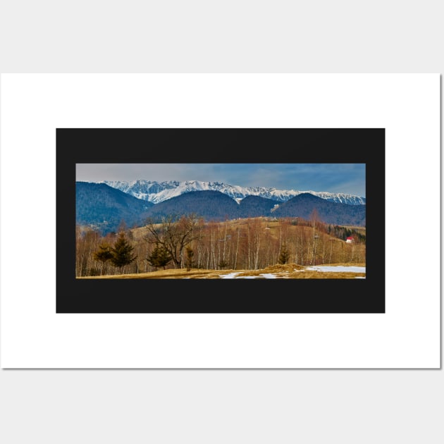 Mountain range and trees Wall Art by naturalis